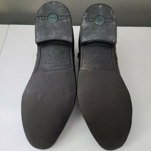 HESCHUNG Chelsea Style Boots Black Leather Men's Size 9.5 - Picture 6 of 8